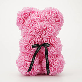 Stallro™ Valentijnsdag geschenk 25 cm roze teddybeer van bloemenbeer