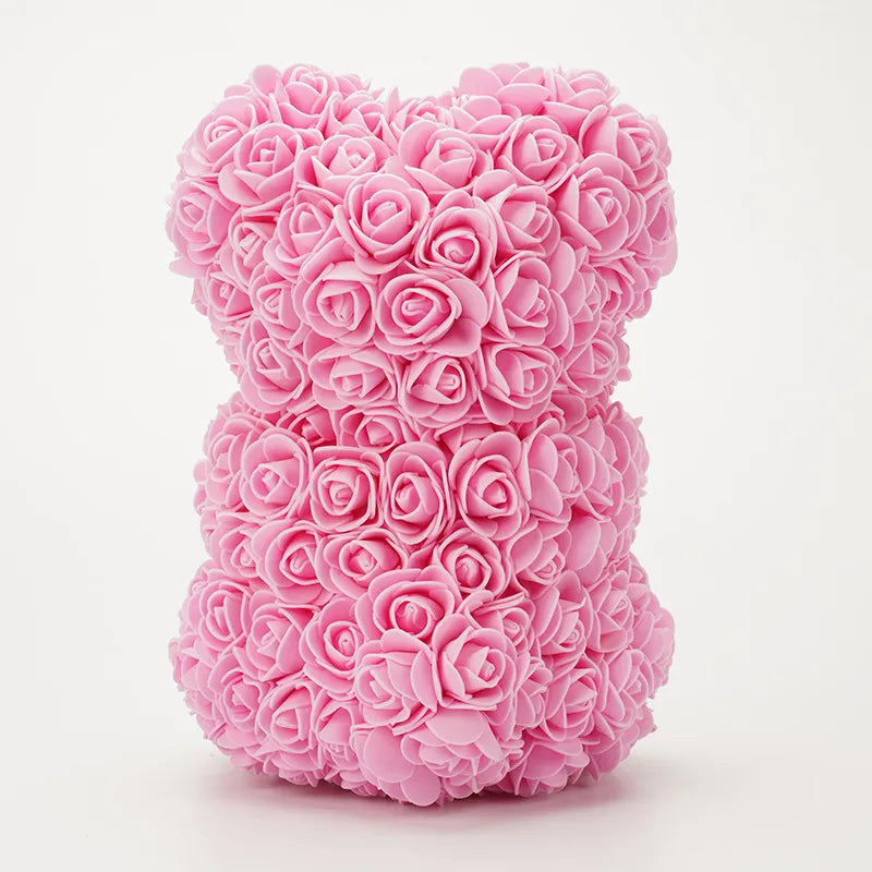 Stallro™ Valentijnsdag geschenk 25 cm roze teddybeer van bloemenbeer