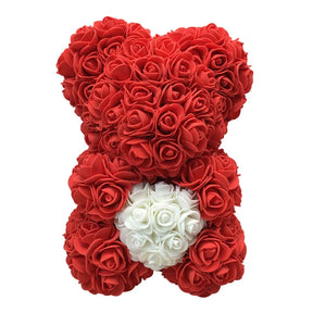 Stallro™ Valentijnsdag geschenk 25 cm roze teddybeer van bloemenbeer